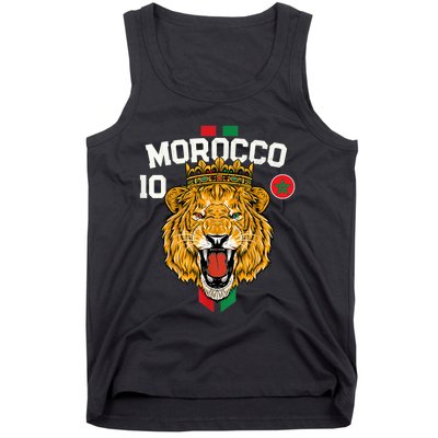 Morocco Lion Flag Sport Soccer Jersey Tee Football Proud Tank Top