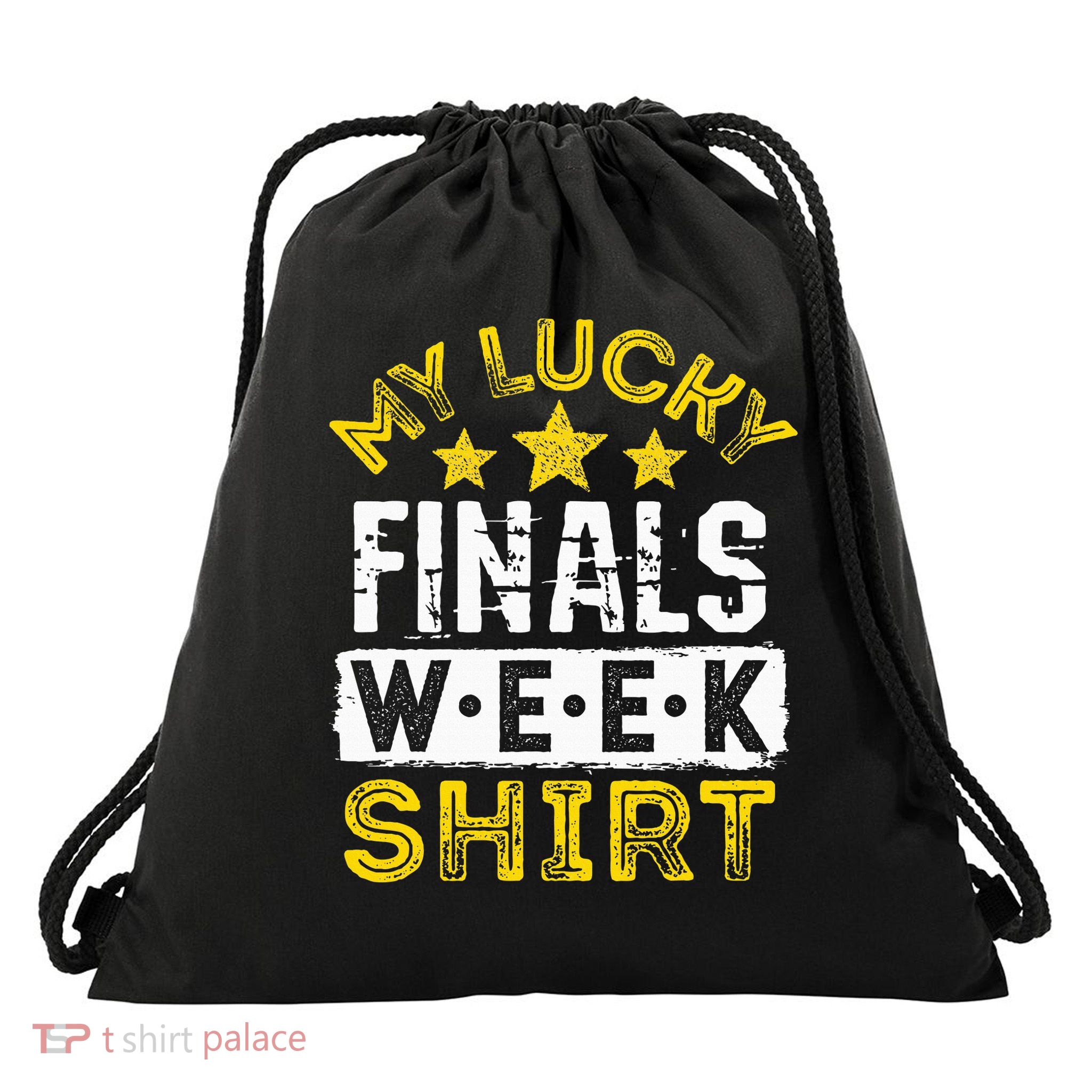My Lucky Finals Week College Survival Kit Student Drawstring Bag