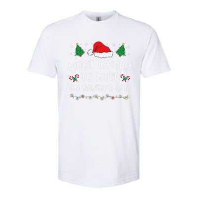 Most Likely Fart Santa Lap Lights Decor Christmas Tree Party Softstyle CVC T-Shirt