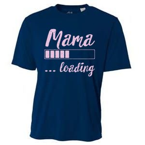 Mama Loading Future Mom Funny New Mommy Mother Soon To Be Cooling Performance Crew T-Shirt