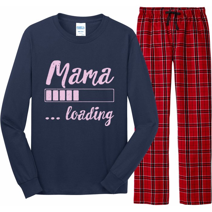 Mama Loading Future Mom Funny New Mommy Mother Soon To Be Long Sleeve Pajama Set