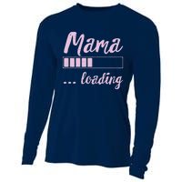 Mama Loading Future Mom Funny New Mommy Mother Soon To Be Cooling Performance Long Sleeve Crew