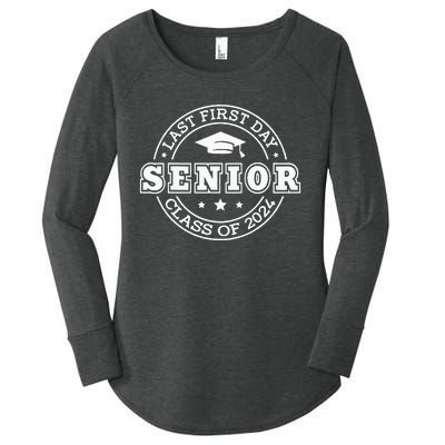 My Last First Day Senior Back To School 2024 Class Of 2024 Women's Perfect Tri Tunic Long Sleeve Shirt