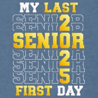 My Last First Day Senior 2025 Back To School Class Of 2025 Garment-Dyed Sweatshirt