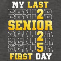 My Last First Day Senior 2025 Back To School Class Of 2025 Vector Backpack