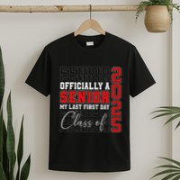 My Last First Day Senior 2025 Back To School Class Of 2025 T-Shirt