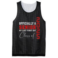 My Last First Day Senior 2025 Back To School Class Of 2025 Mesh Reversible Basketball Jersey Tank