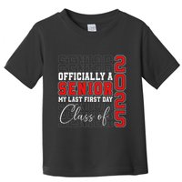 My Last First Day Senior 2025 Back To School Class Of 2025 Toddler T-Shirt