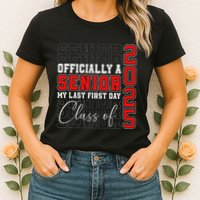 My Last First Day Senior 2025 Back To School Class Of 2025 Womens T-Shirt