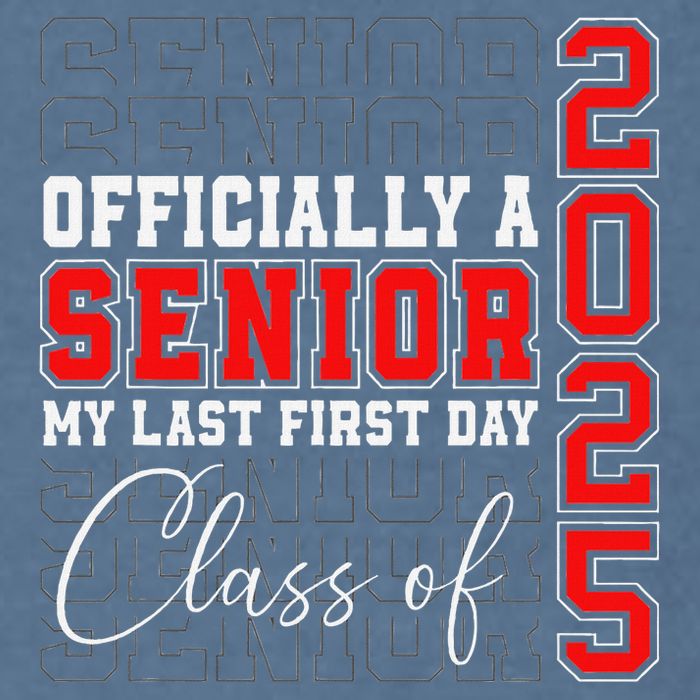 My Last First Day Senior 2025 Back To School Class Of 2025 Garment-Dyed Sweatshirt