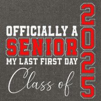 My Last First Day Senior 2025 Back To School Class Of 2025 Cotton Canvas Backpack