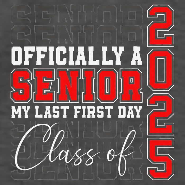 My Last First Day Senior 2025 Back To School Class Of 2025 Vector Backpack