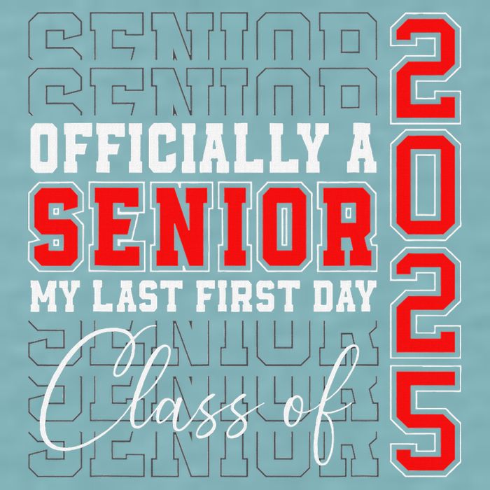 My Last First Day Senior 2025 Back To School Class Of 2025 Sueded Cloud Jersey T-Shirt