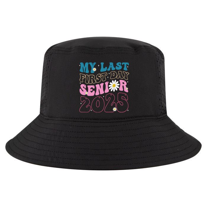 My Last First Day Senior 2025 Daisy Back To School Cool Comfort Performance Bucket Hat