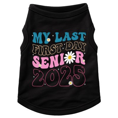 My Last First Day Senior 2025 Daisy Back To School Doggie Tank