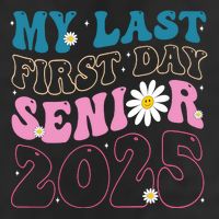 My Last First Day Senior 2025 Daisy Back To School 15oz Campfire Ceramic Mug