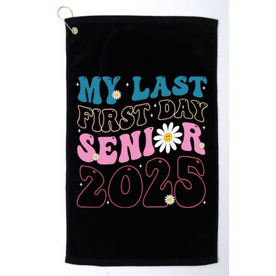 My Last First Day Senior 2025 Daisy Back To School Golf Towel
