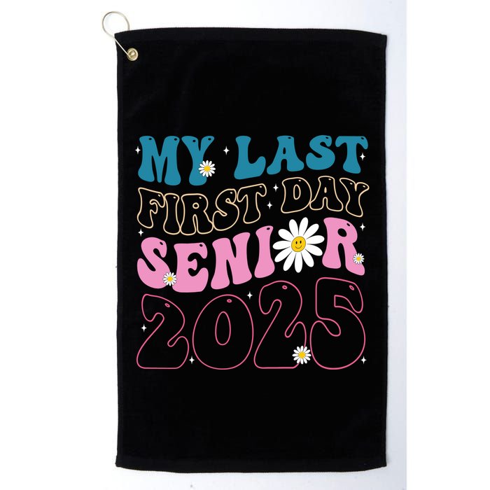 My Last First Day Senior 2025 Daisy Back To School Golf Towel
