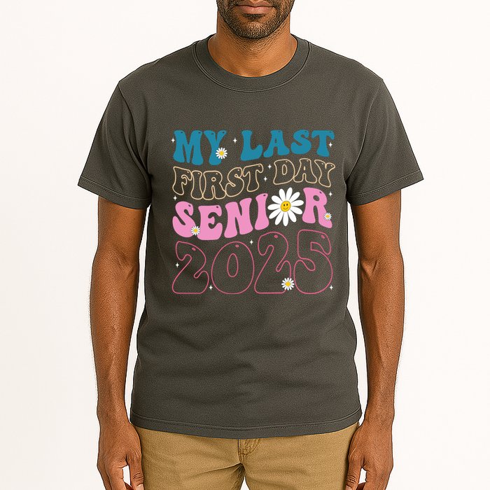My Last First Day Senior 2025 Daisy Back To School Tall T-Shirt