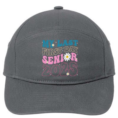 My Last First Day Senior 2025 Daisy Back To School 7-Panel Snapback Hat