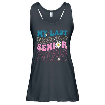 My Last First Day Senior 2025 Daisy Back To School Ladies Essential Flowy Tank
