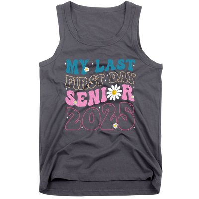 My Last First Day Senior 2025 Daisy Back To School Tank Top