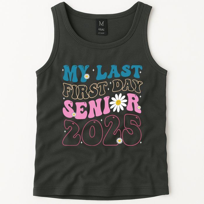 My Last First Day Senior 2025 Daisy Back To School Tank Top