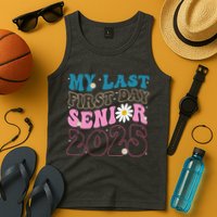My Last First Day Senior 2025 Daisy Back To School Tank Top