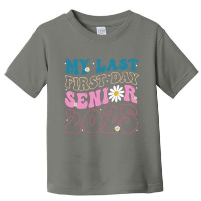 My Last First Day Senior 2025 Daisy Back To School Toddler T-Shirt