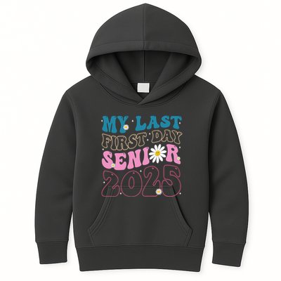 My Last First Day Senior 2025 Daisy Back To School Kids Hoodie