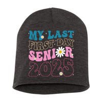 My Last First Day Senior 2025 Daisy Back To School Short Acrylic Beanie