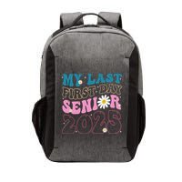 My Last First Day Senior 2025 Daisy Back To School Vector Backpack