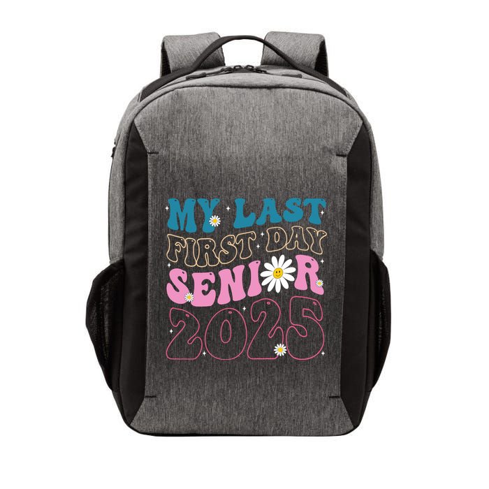 My Last First Day Senior 2025 Daisy Back To School Vector Backpack