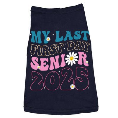 My Last First Day Senior 2025 Daisy Back To School Doggie Tank