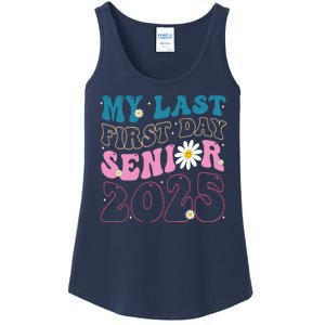 My Last First Day Senior 2025 Daisy Back To School Ladies Essential Tank