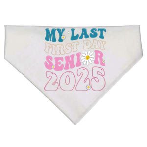 My Last First Day Senior 2025 Daisy Back To School USA-Made Doggie Bandana