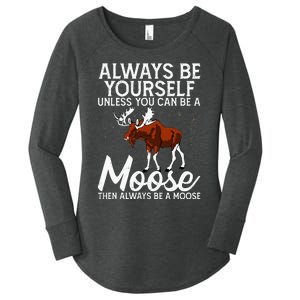 Moose Lover Funny Saying Moose Women's Perfect Tri Tunic Long Sleeve Shirt