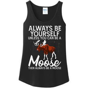 Moose Lover Funny Saying Moose Ladies Essential Tank