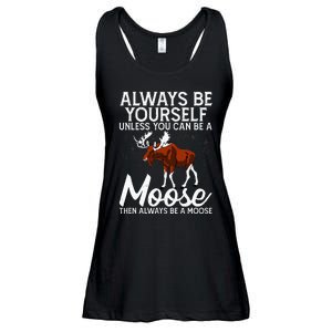 Moose Lover Funny Saying Moose Ladies Essential Flowy Tank