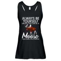 Moose Lover Funny Saying Moose Ladies Essential Flowy Tank