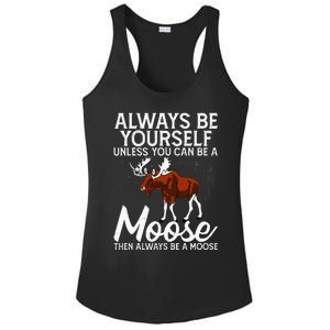 Moose Lover Funny Saying Moose Ladies PosiCharge Competitor Racerback Tank