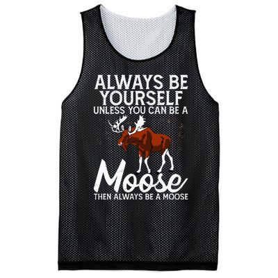 Moose Lover Funny Saying Moose Mesh Reversible Basketball Jersey Tank