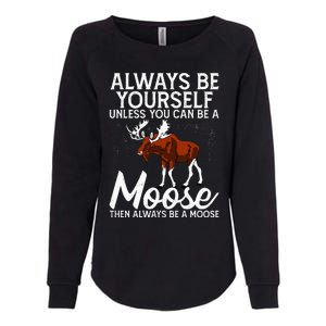 Moose Lover Funny Saying Moose Womens California Wash Sweatshirt