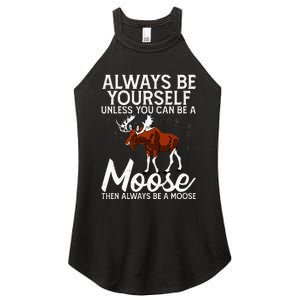 Moose Lover Funny Saying Moose Women's Perfect Tri Rocker Tank