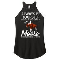 Moose Lover Funny Saying Moose Women's Perfect Tri Rocker Tank