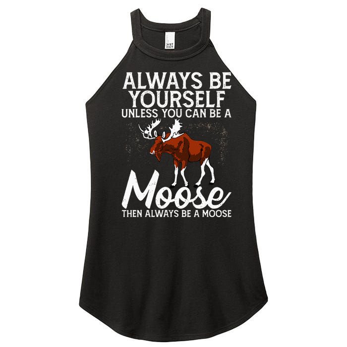 Moose Lover Funny Saying Moose Women's Perfect Tri Rocker Tank