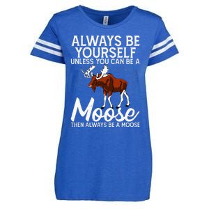 Moose Lover Funny Saying Moose Enza Ladies Jersey Football T-Shirt