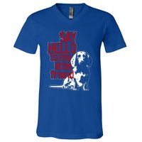 My Little Friend Meaningful Gift V-Neck T-Shirt