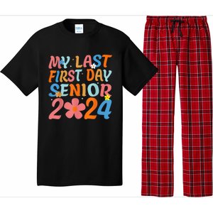 My Last First Day Senior Back to School 2024 Class Of 2024 Pajama Set