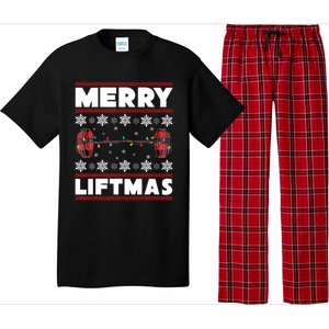 Merry Liftmas Funny Christmas Gym Workout Fitness Gift Pajama Set